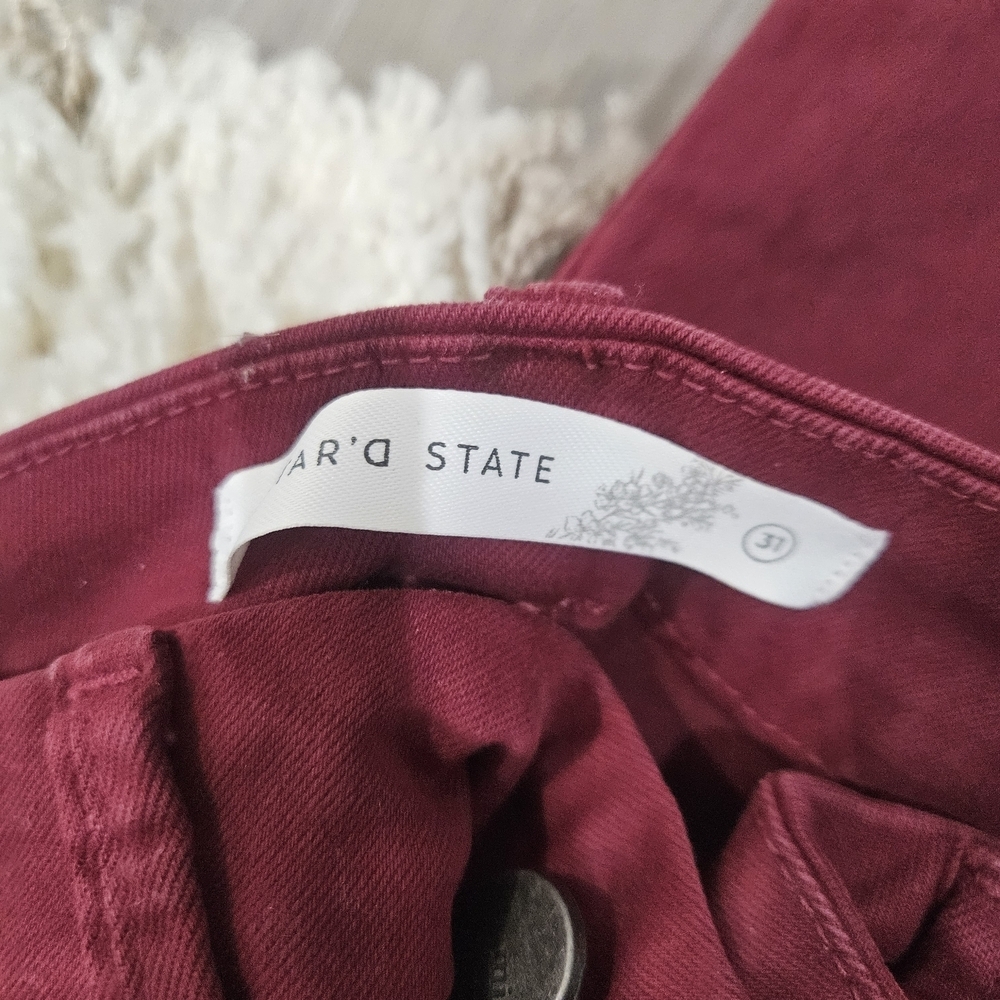 Altar'd State Boot Cut Pants in Deep Berry - Picture 2 of 2